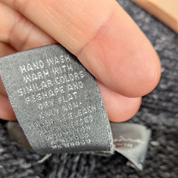 Shawl Collar Cardigan Sweater Mens L Gray Wool Blend Cable Knit Heritage Classic - Picture 10 of 10